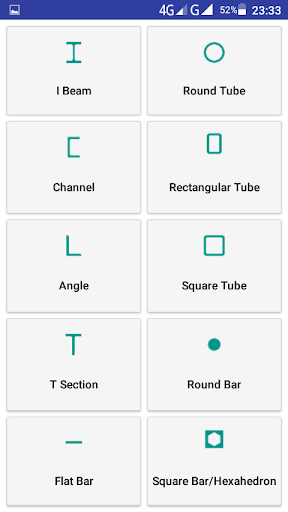 اسکرین شات 3 برنامه Metal Calculator. Steel Weight & Paint Area