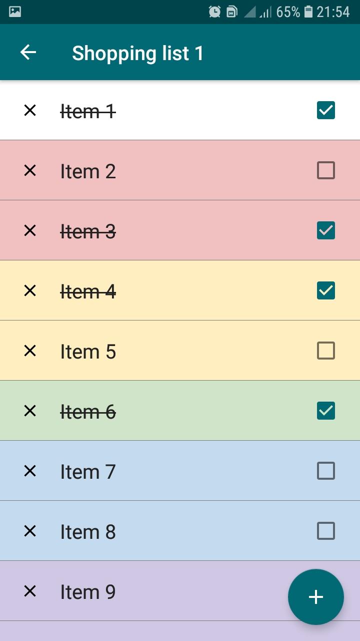 اسکرین شات 5 برنامه Shopping list. CheckList