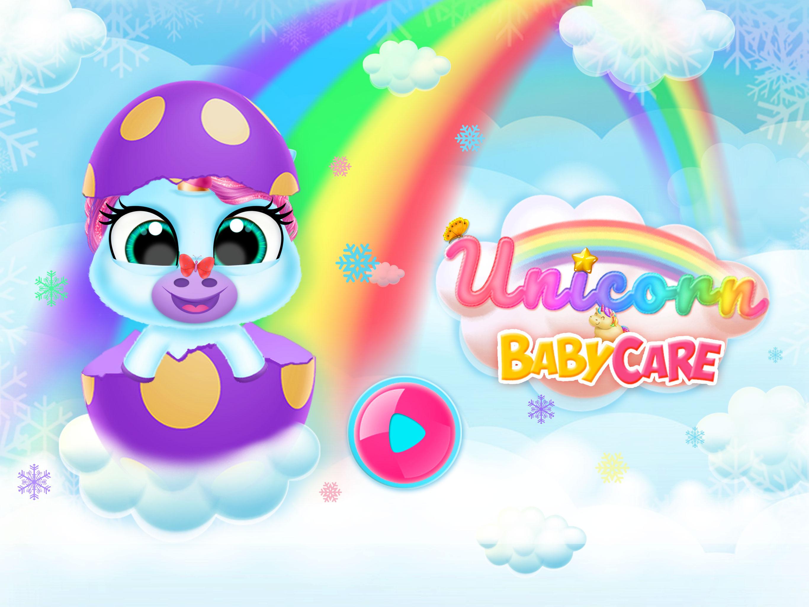 اسکرین شات 1 برنامه Unicorn Baby Pet Care