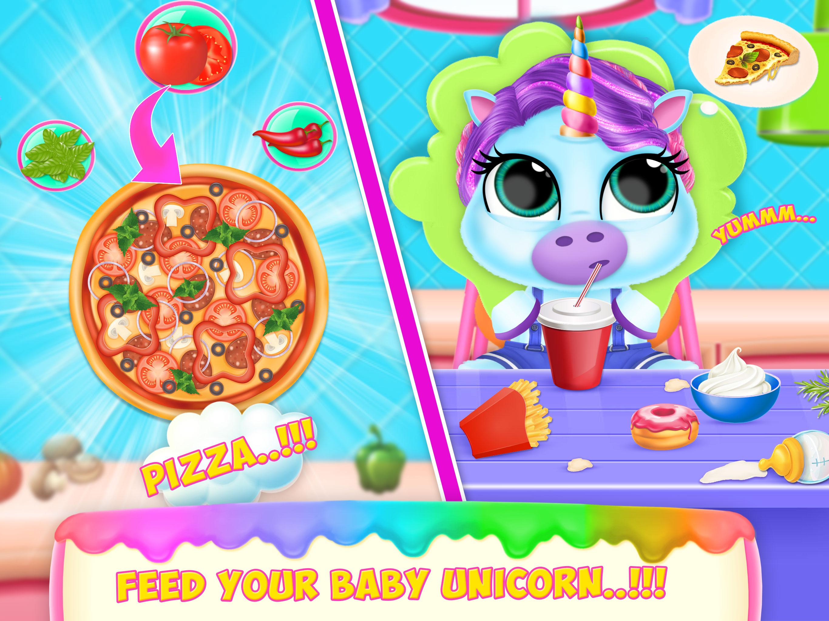 اسکرین شات 3 برنامه Unicorn Baby Pet Care