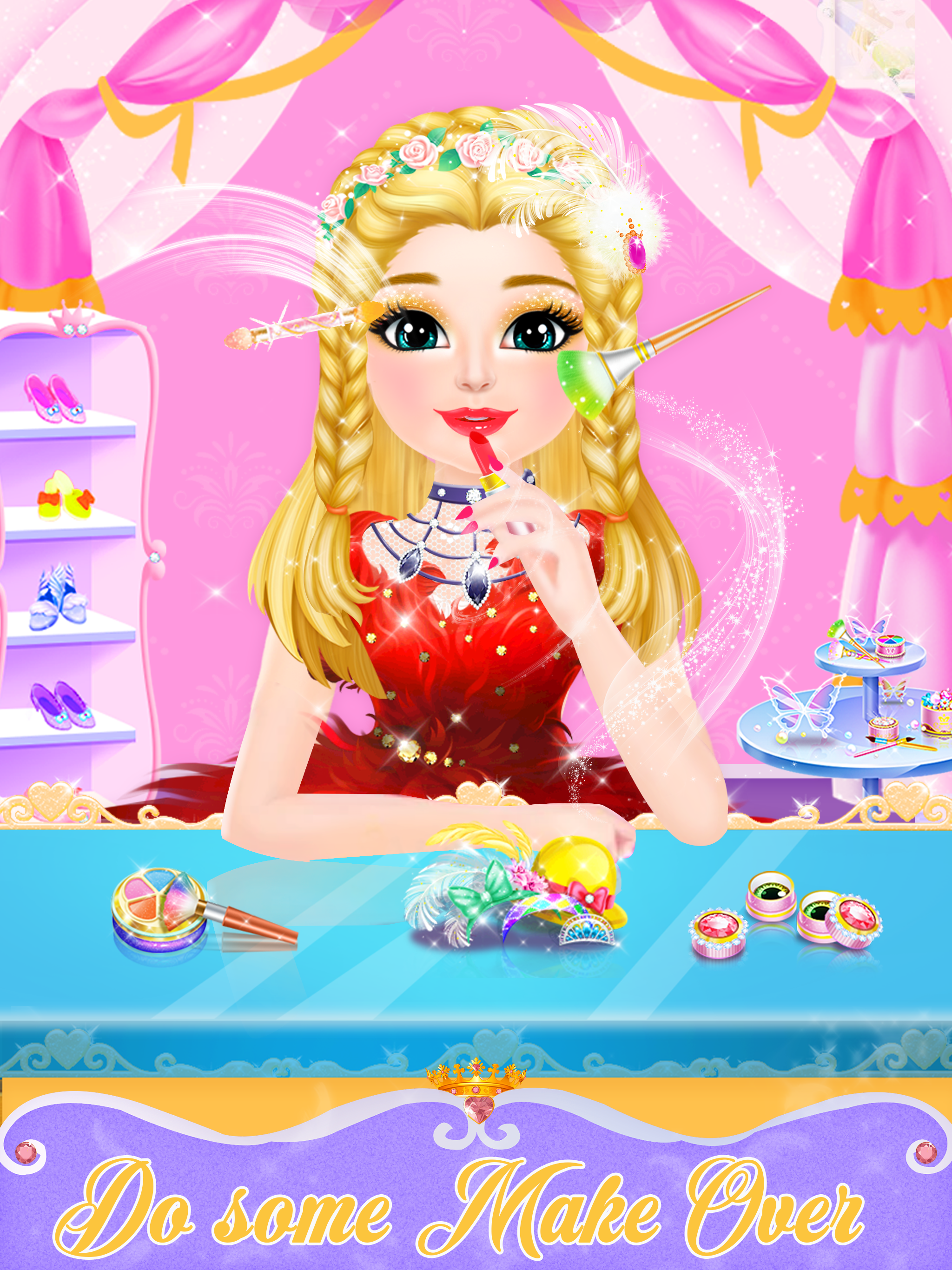 اسکرین شات 2 برنامه Princess Fashion Hair Stylist