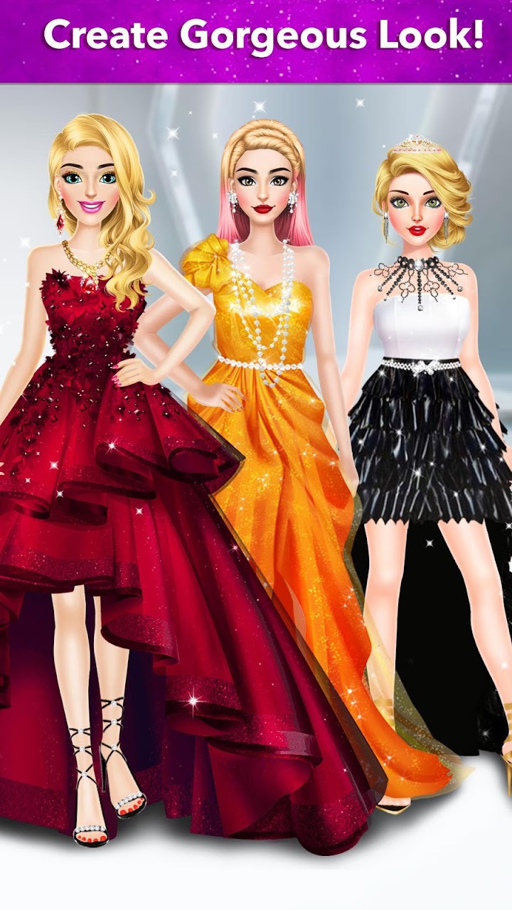 اسکرین شات 2 بازی Model Fashion Red Carpet: Dress Up Game For Girls