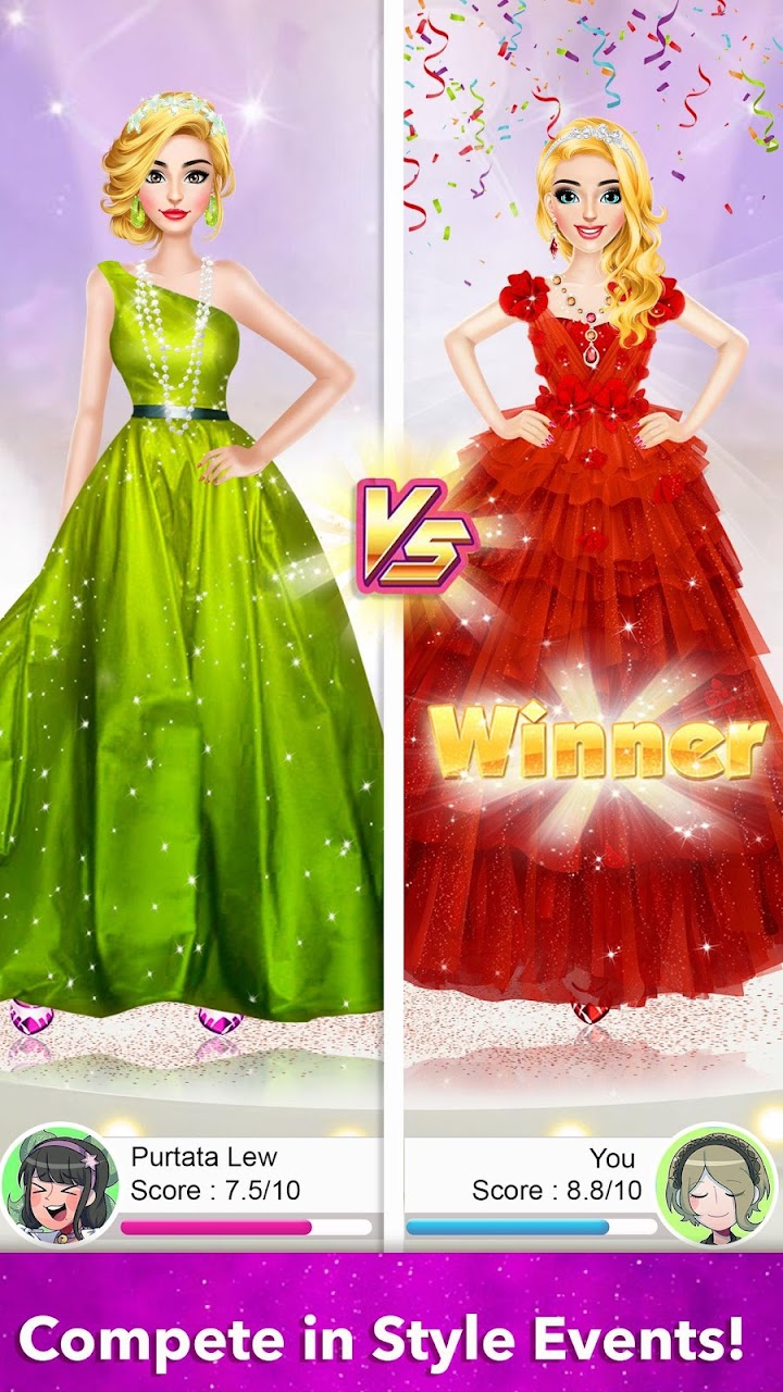 اسکرین شات 6 بازی Model Fashion Red Carpet: Dress Up Game For Girls