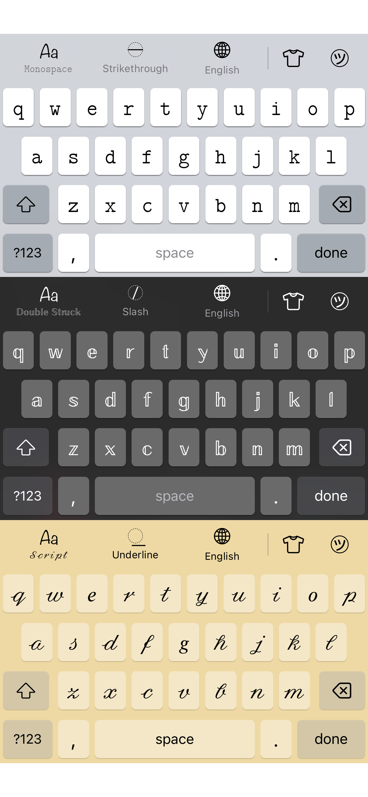 اسکرین شات برنامه Cool Fonts - Fancy Keyboard 1