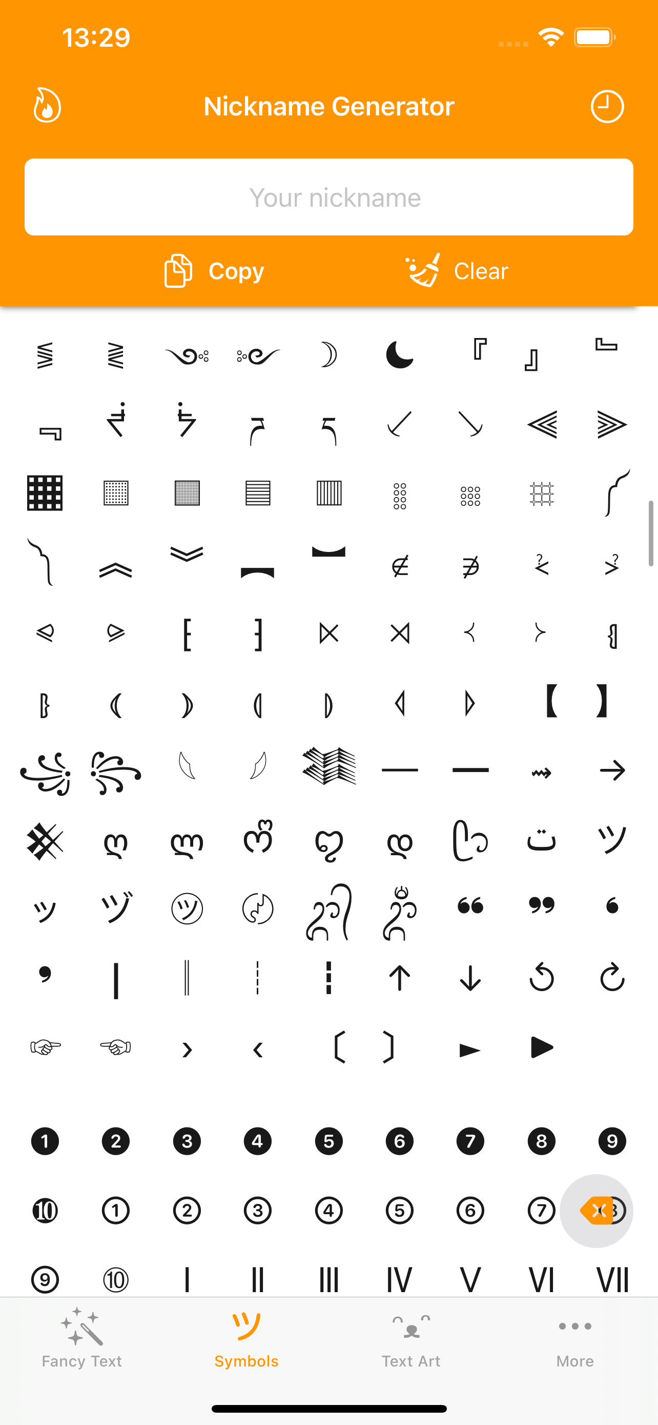اسکرین شات 2 برنامه Fancy Text Symbols