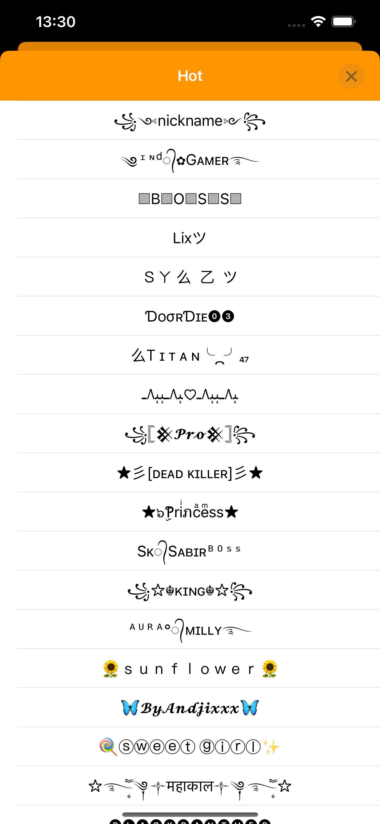 اسکرین شات 3 برنامه Fancy Text Symbols