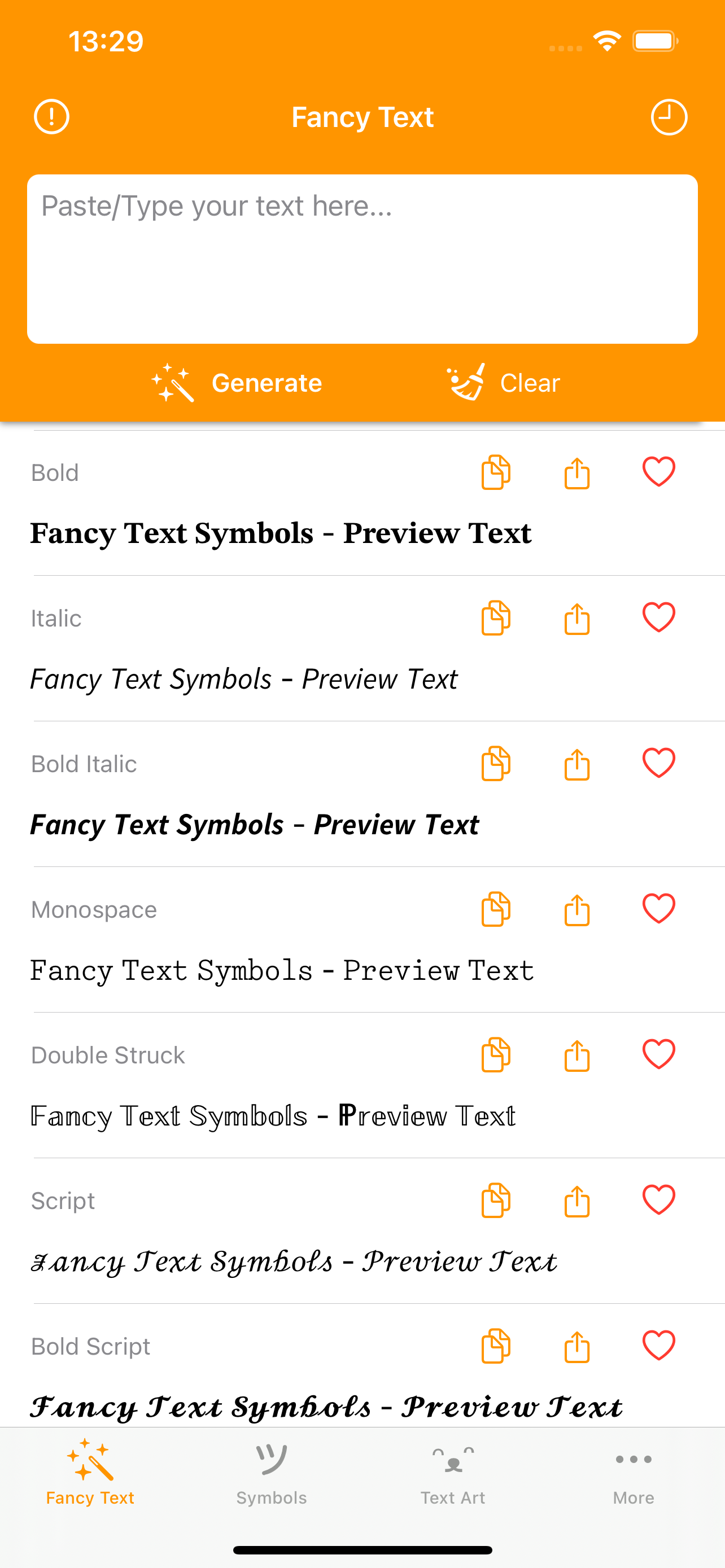 اسکرین شات 1 برنامه Fancy Text Symbols