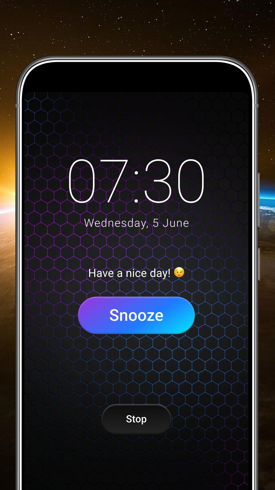 اسکرین شات 1 برنامه Alarm Clock
