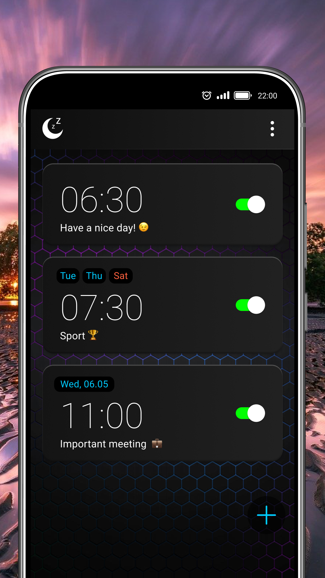اسکرین شات 2 برنامه Alarm Clock