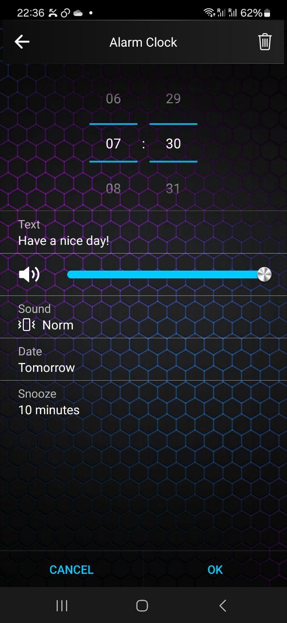 اسکرین شات 7 برنامه Alarm Clock