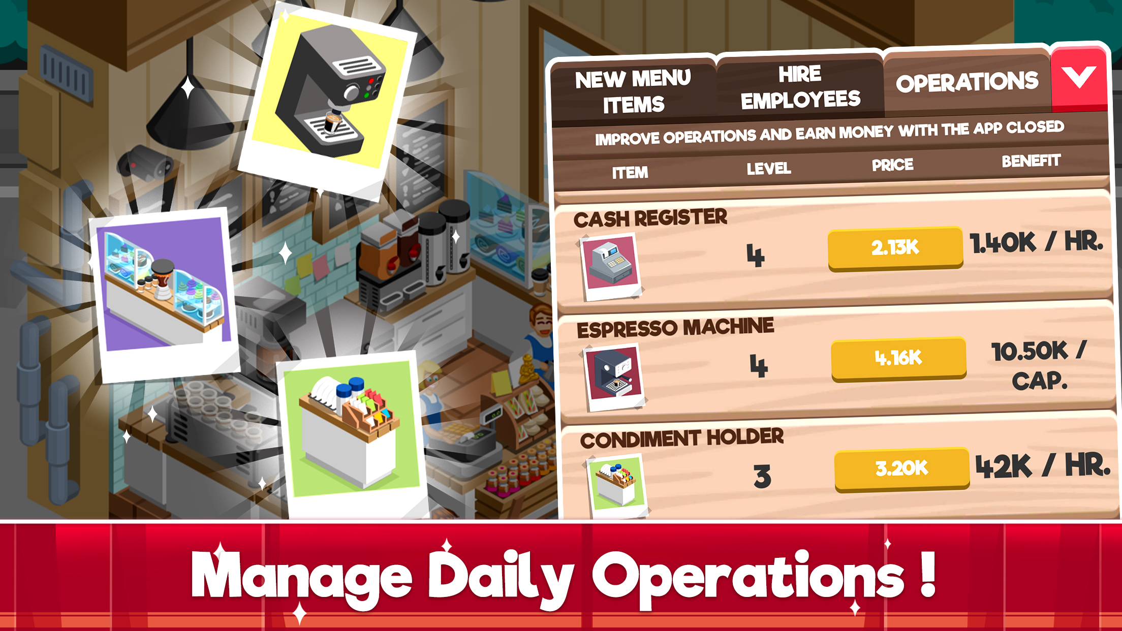 اسکرین شات 5 بازی Idle Cafe Tycoon: Coffee Shop