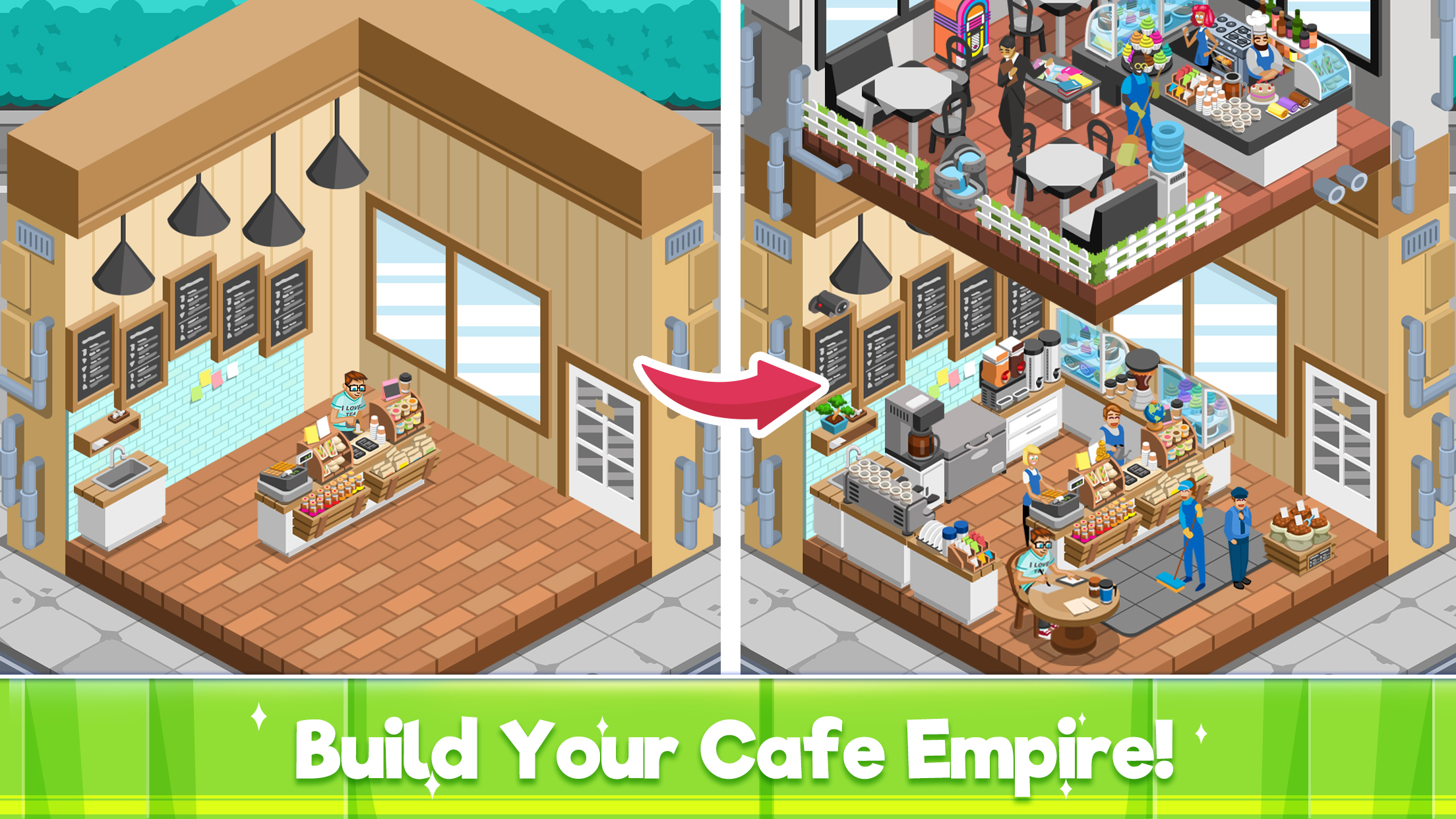 اسکرین شات 1 بازی Idle Cafe Tycoon: Coffee Shop