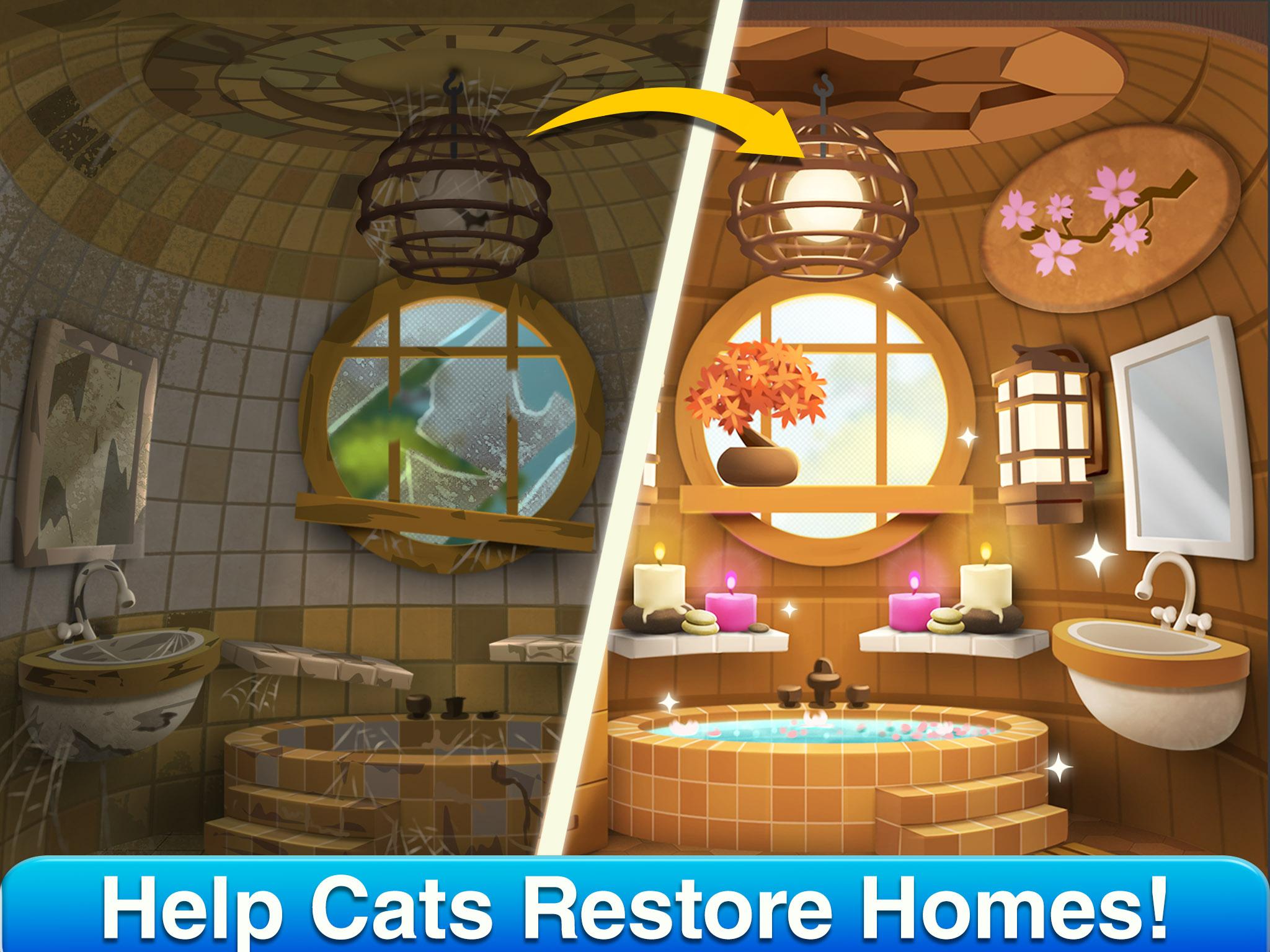 اسکرین شات 2 بازی Cat Home Design: Makeover Game