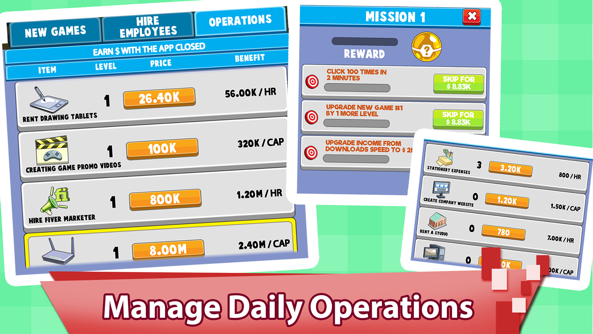 اسکرین شات 7 بازی Video Game Tycoon idle clicker