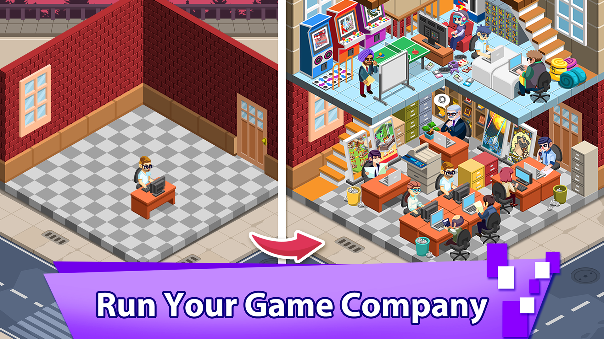 اسکرین شات 1 بازی Video Game Tycoon idle clicker