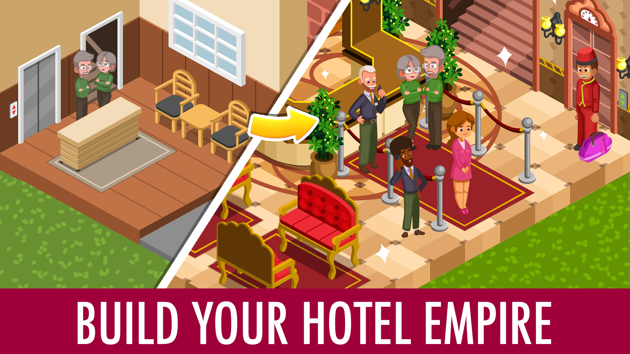 اسکرین شات 1 بازی Hotel Tycoon Empire: Idle game