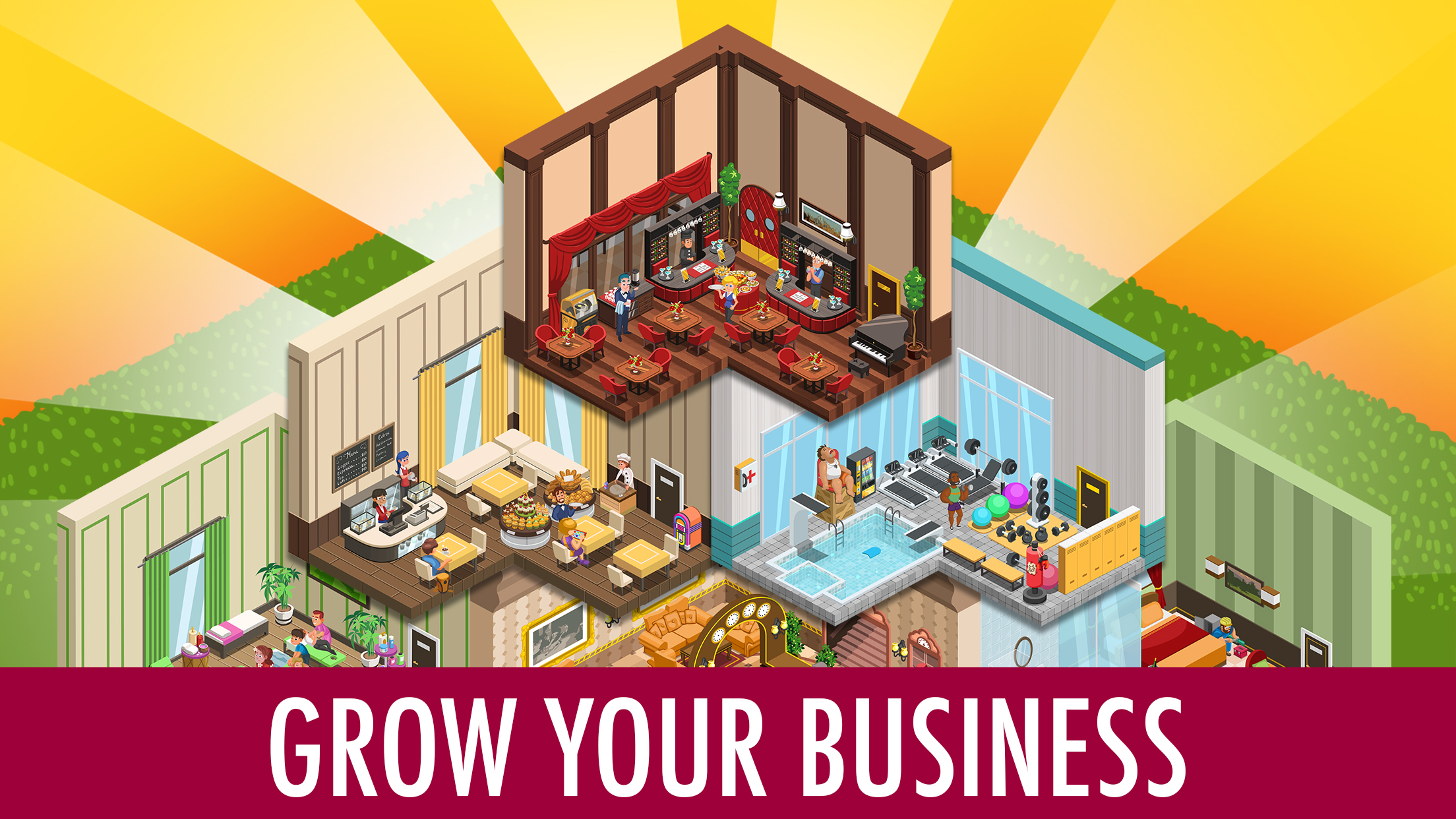 اسکرین شات 3 بازی Hotel Tycoon Empire: Idle game