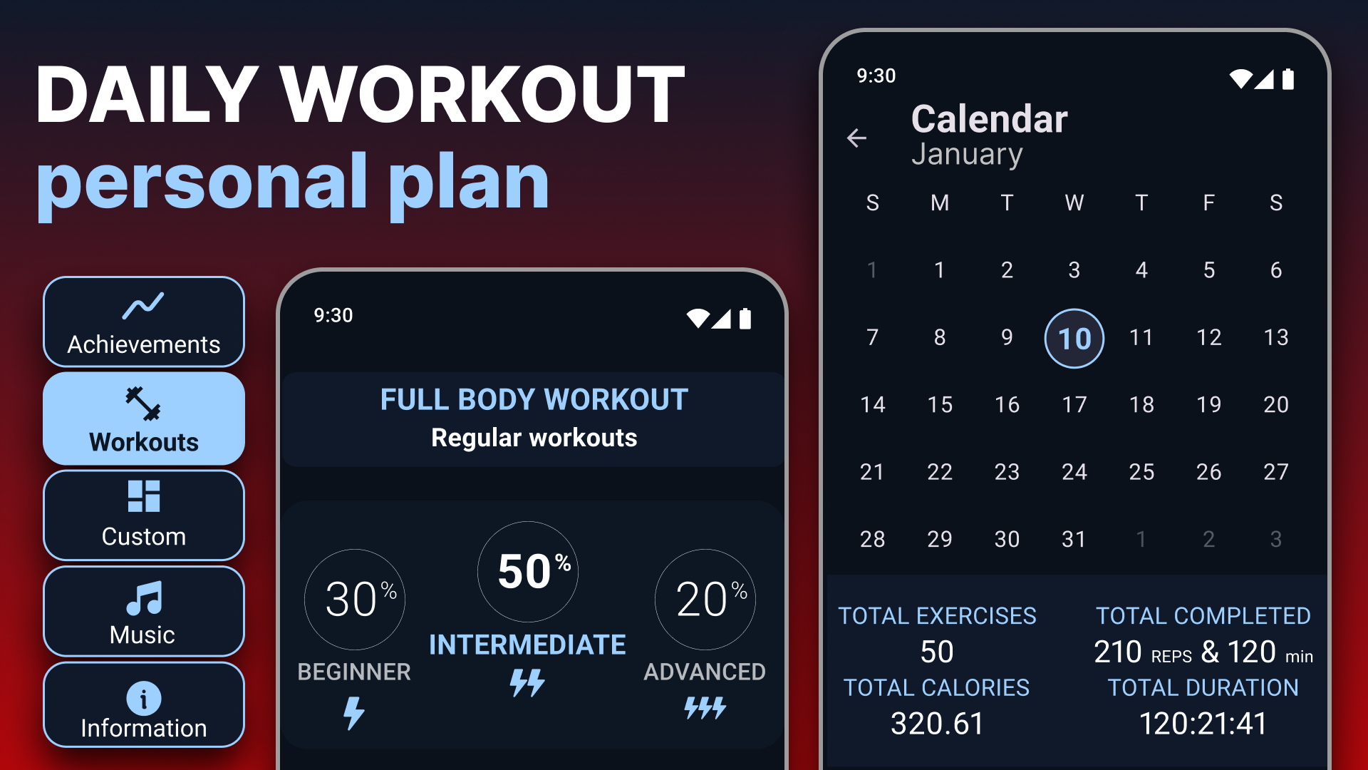 اسکرین شات 1 برنامه Home Workout - Daily Workout