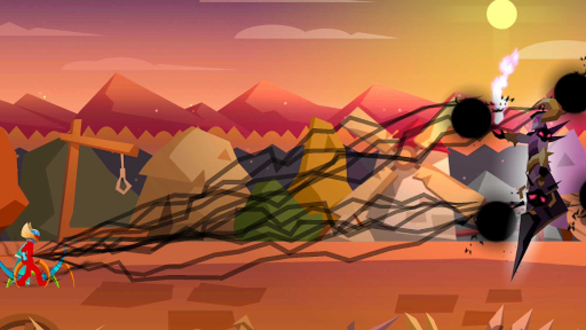 اسکرین شات 3 بازی Stick Fight: Shadow Archer