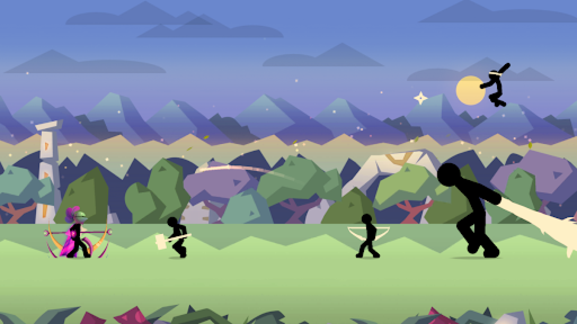 اسکرین شات 2 بازی Stick Fight: Shadow Archer