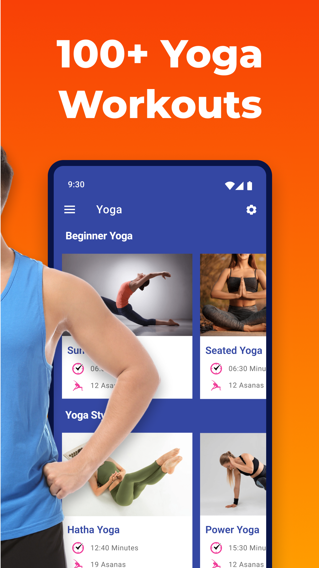 اسکرین شات 5 برنامه Daily Yoga Workout+Meditation