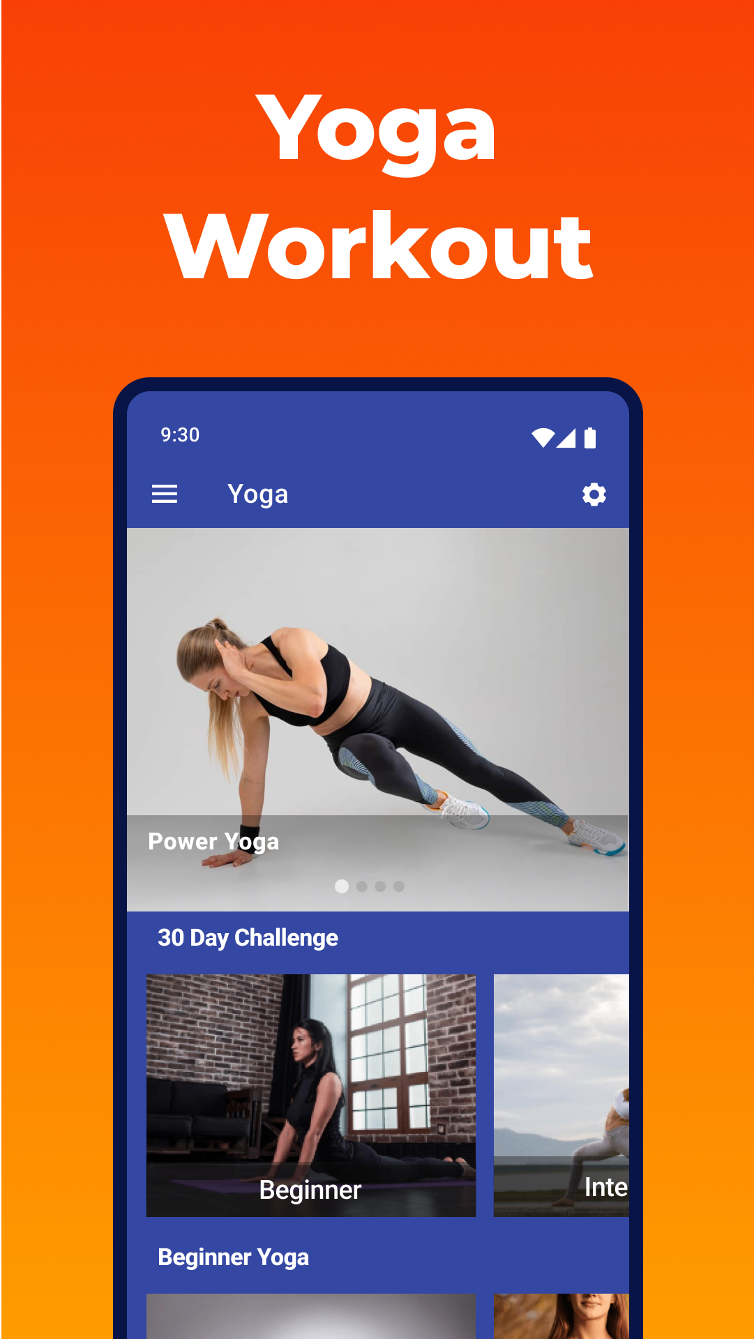 اسکرین شات 2 برنامه Daily Yoga Workout+Meditation