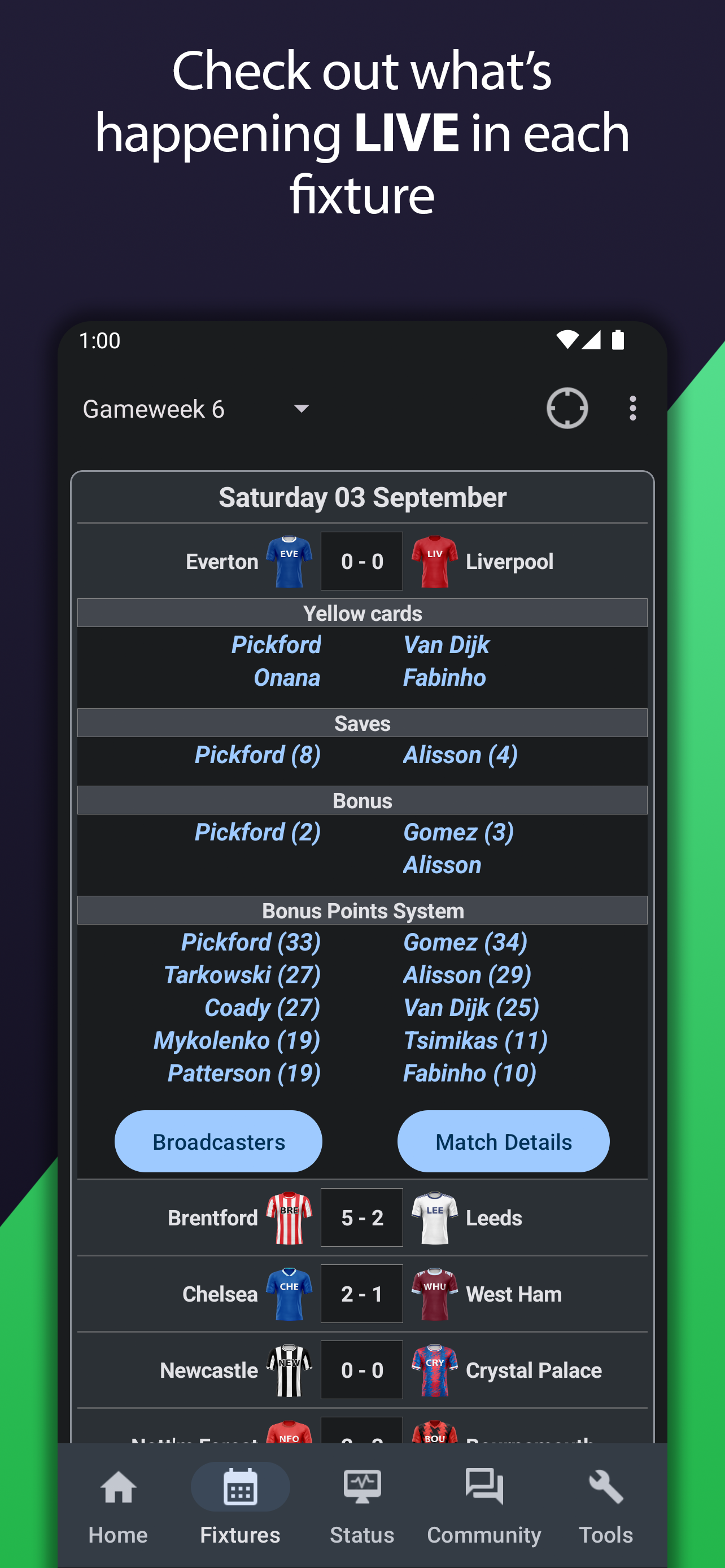 اسکرین شات 5 برنامه Fantasy Football Manager (FPL)