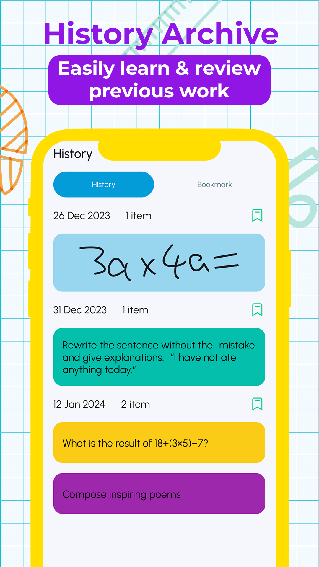 اسکرین شات 8 برنامه Homework Helper AI Math Solver