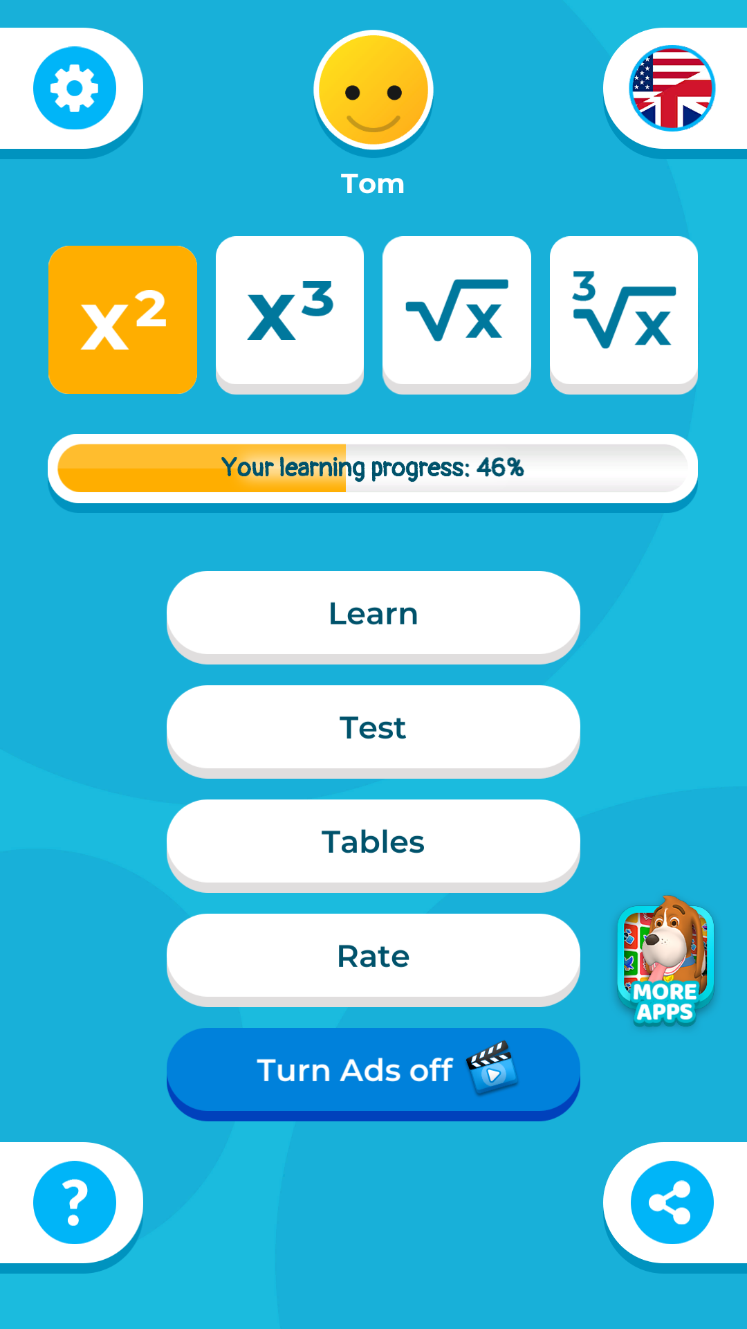 اسکرین شات 1 برنامه Exponents And Powers