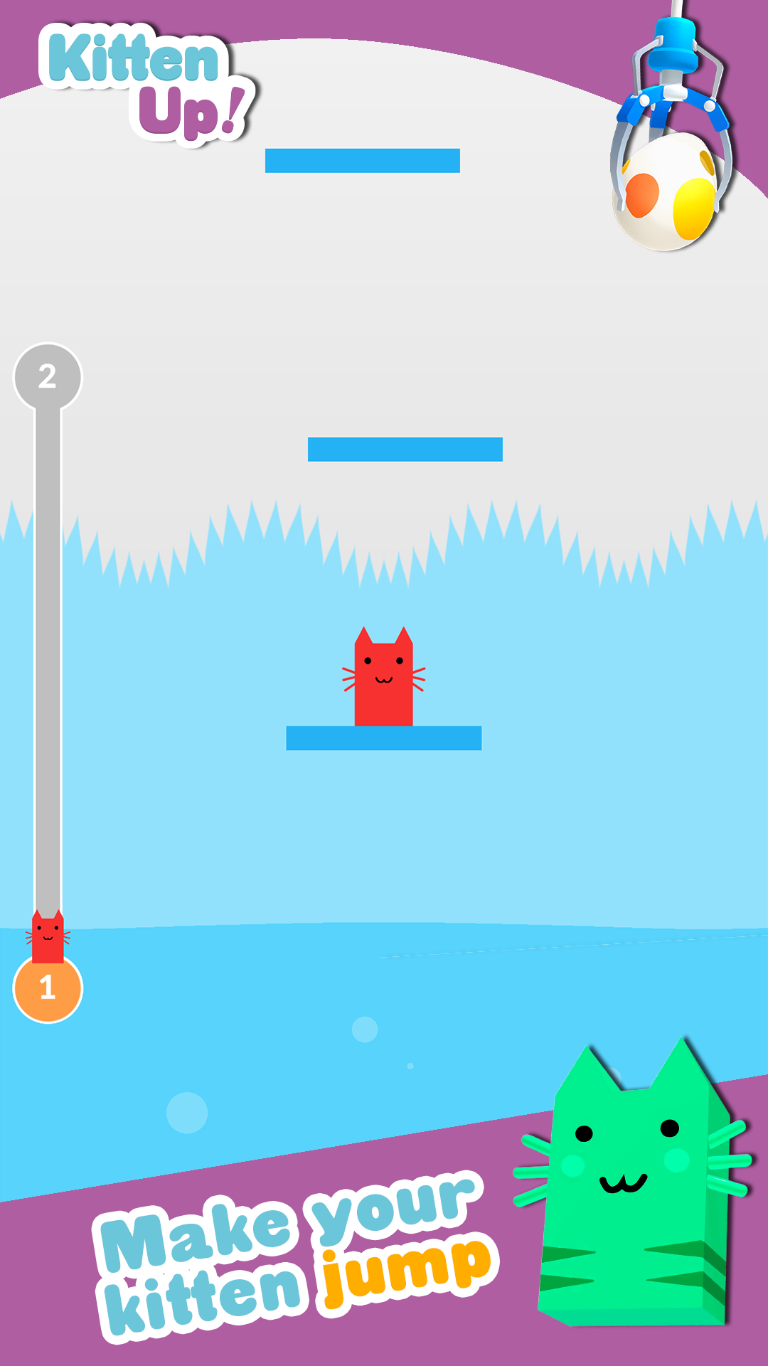 اسکرین شات 5 بازی Kitten Up! Jump & Claw Games
