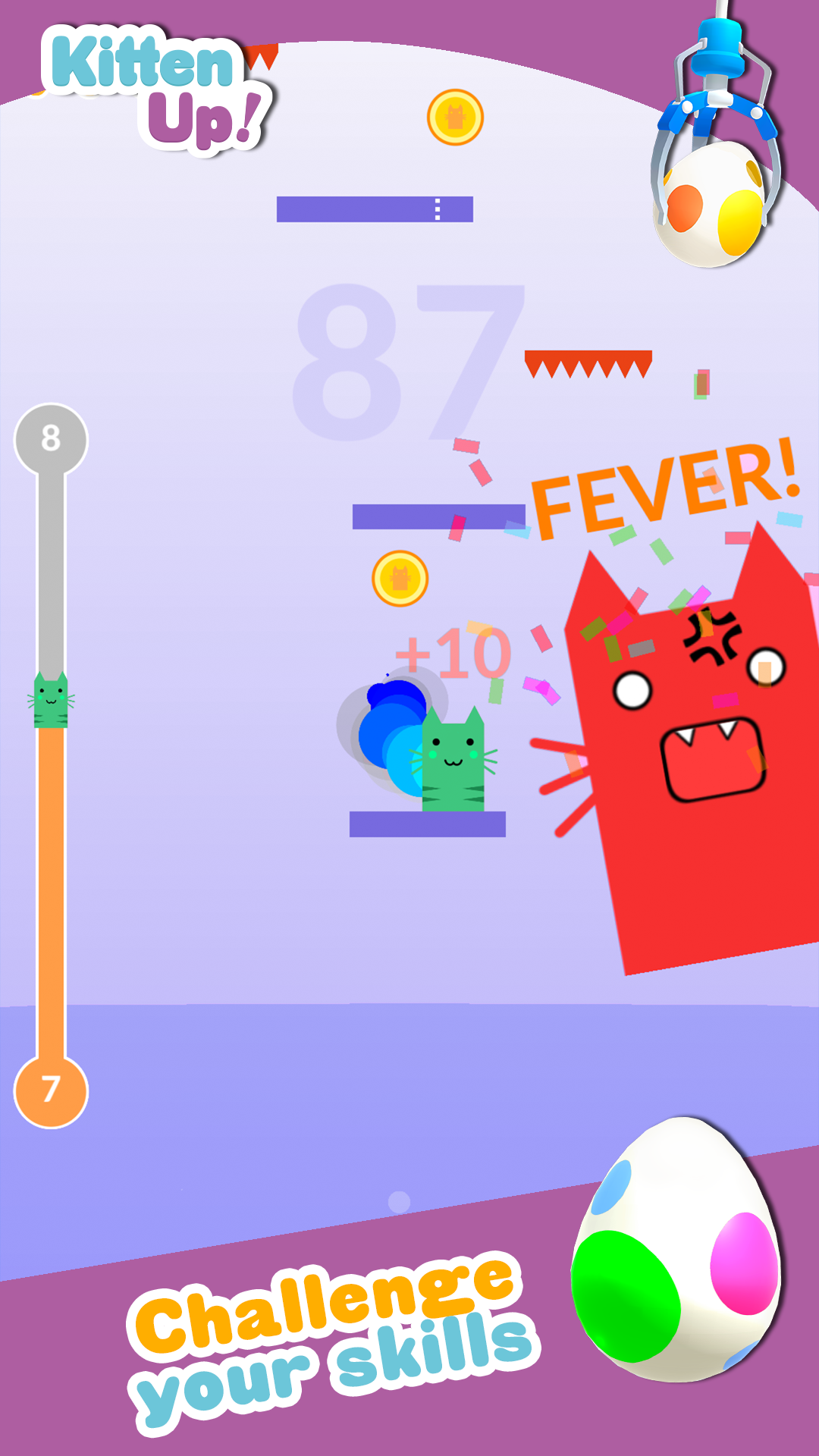 اسکرین شات 4 بازی Kitten Up! Jump & Claw Games