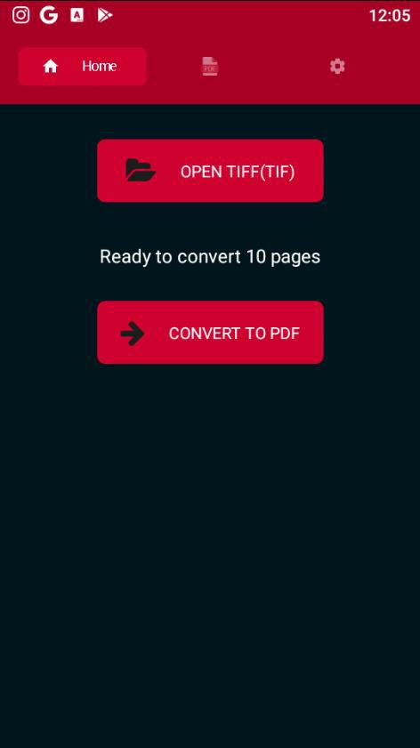 اسکرین شات 1 برنامه TIFF to PDF Converter