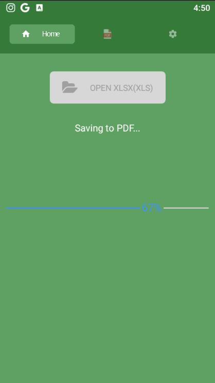 اسکرین شات 3 برنامه XLSX to PDF Converter