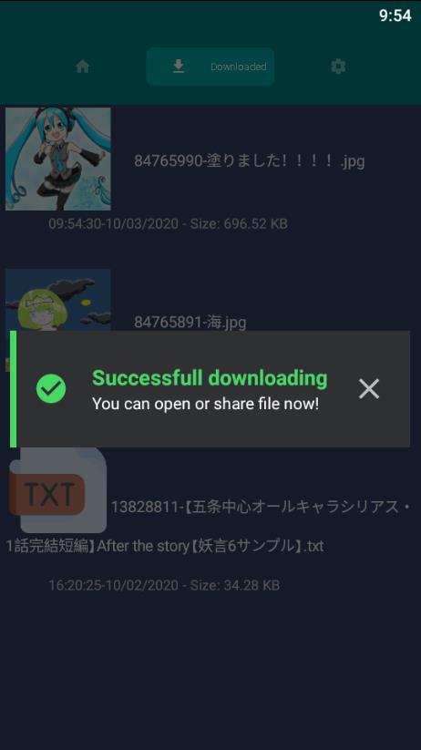اسکرین شات 3 برنامه Downloader for Pivix