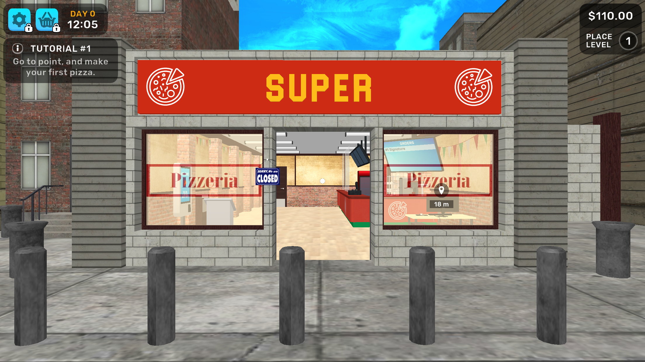 اسکرین شات 1 بازی Pizza manager simulator 3d