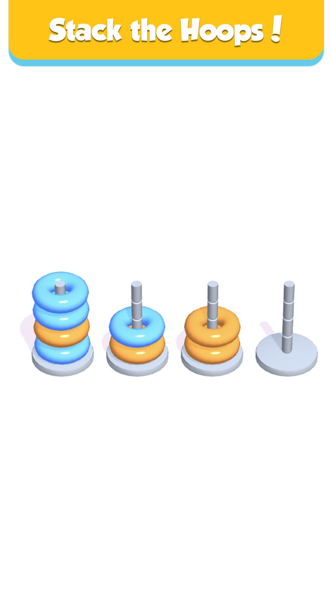 اسکرین شات 1 بازی Hoop Stack - Color Puzzle Game