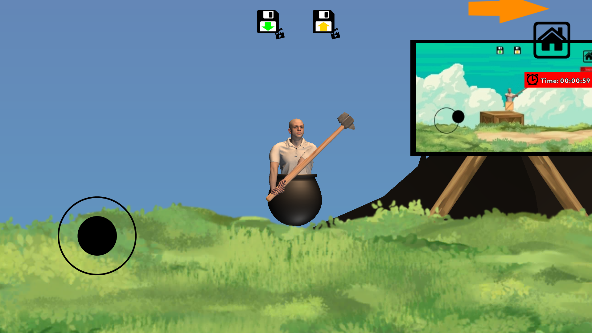 اسکرین شات 1 بازی Getting with hammer it