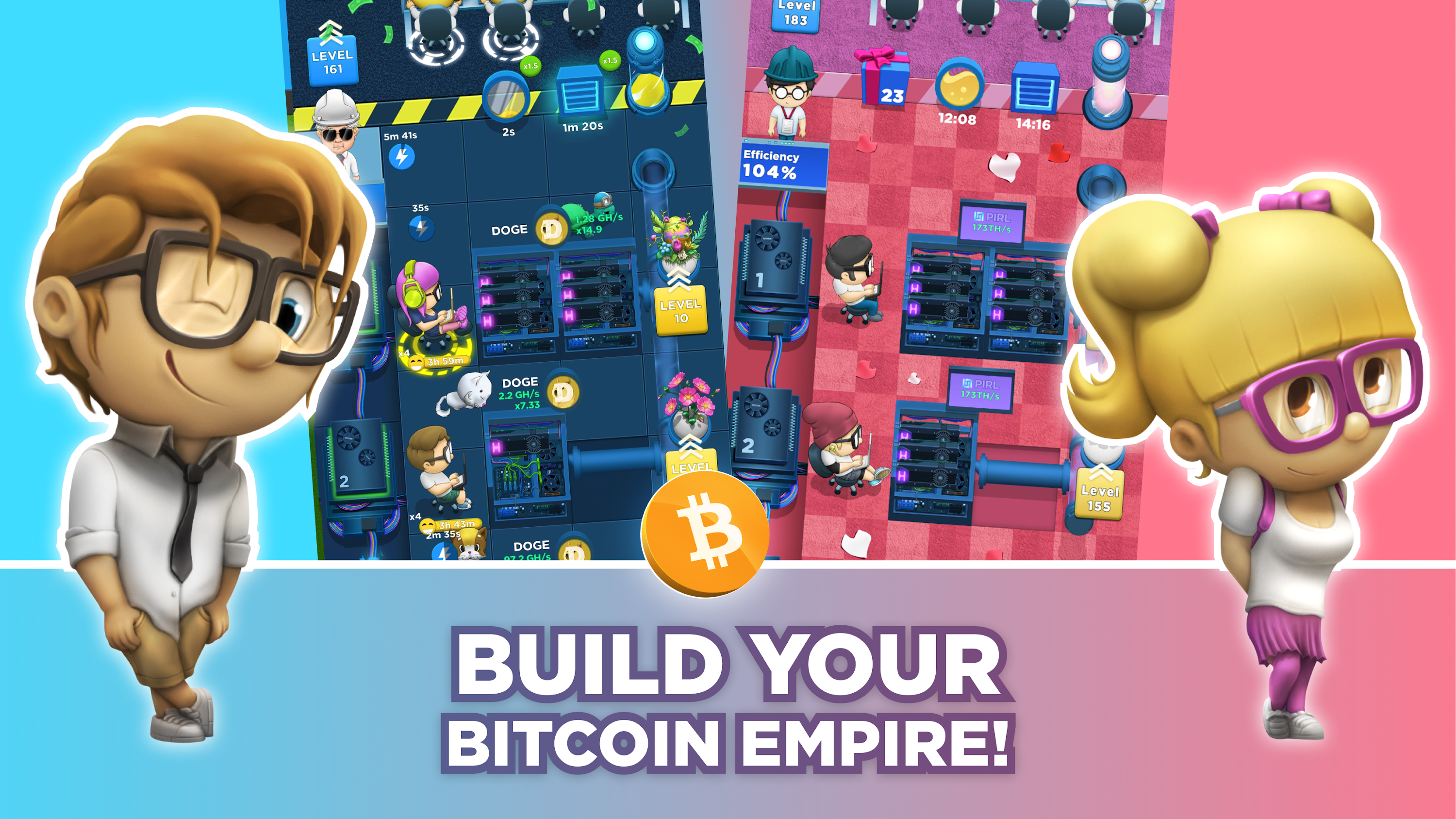 اسکرین شات 2 برنامه Crypto Miner: Bitcoin Factory