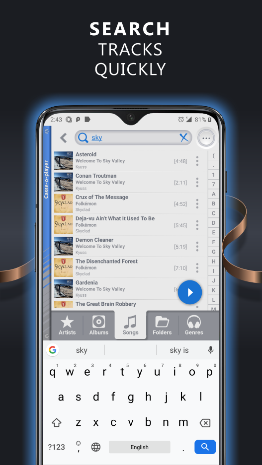 اسکرین شات 4 برنامه Casse-o-player