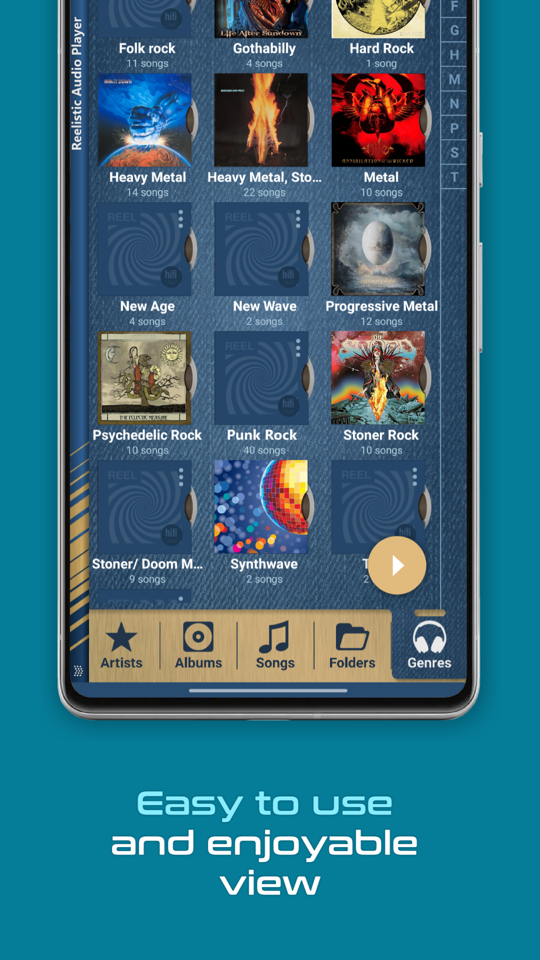 اسکرین شات 6 برنامه Reelistic Audio Player