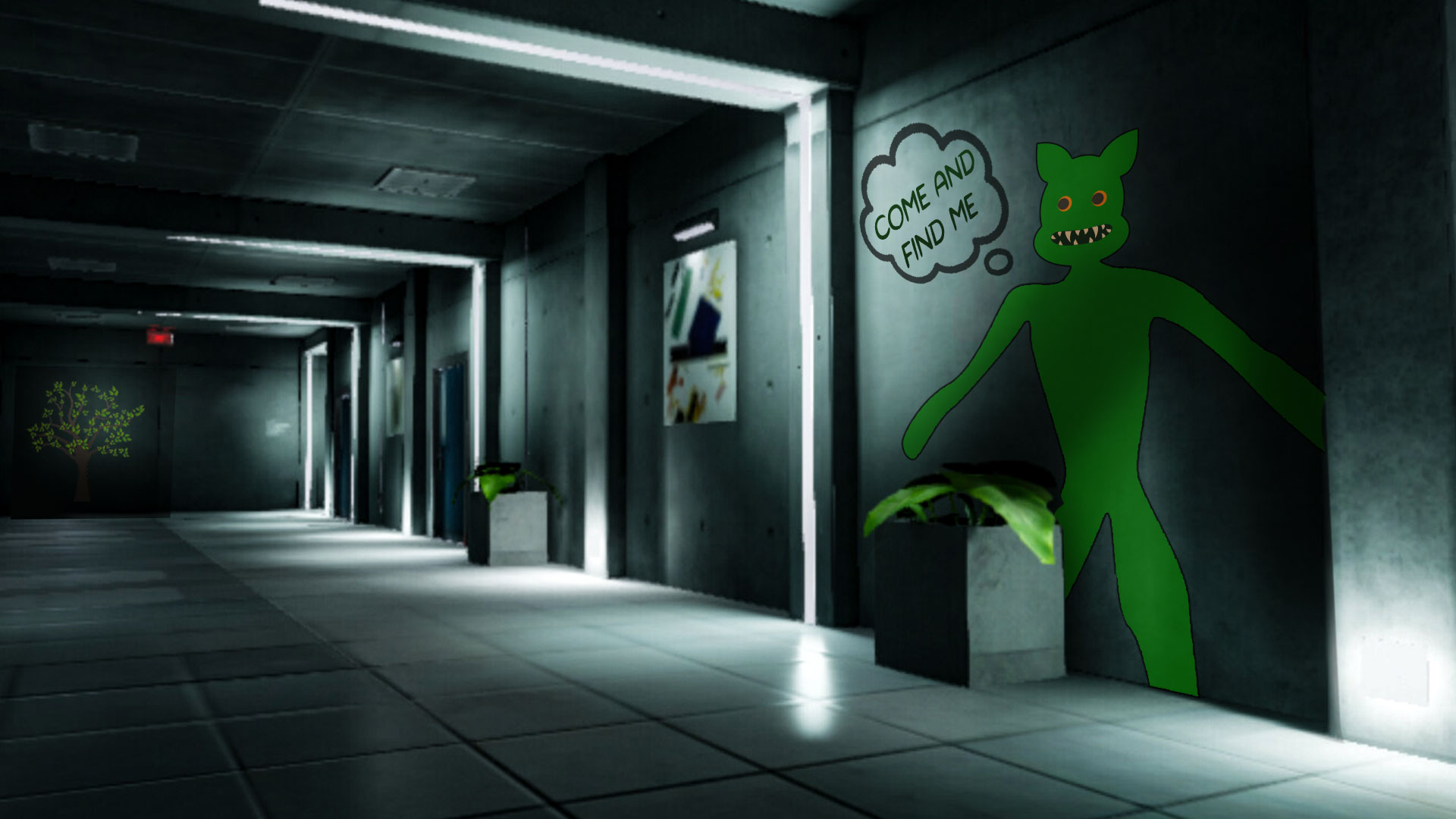 اسکرین شات 1 بازی Scary cartoon cat survival