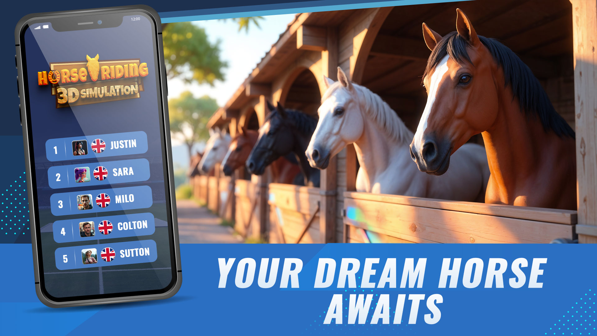 اسکرین شات 3 بازی Horse Riding 3D Simulation