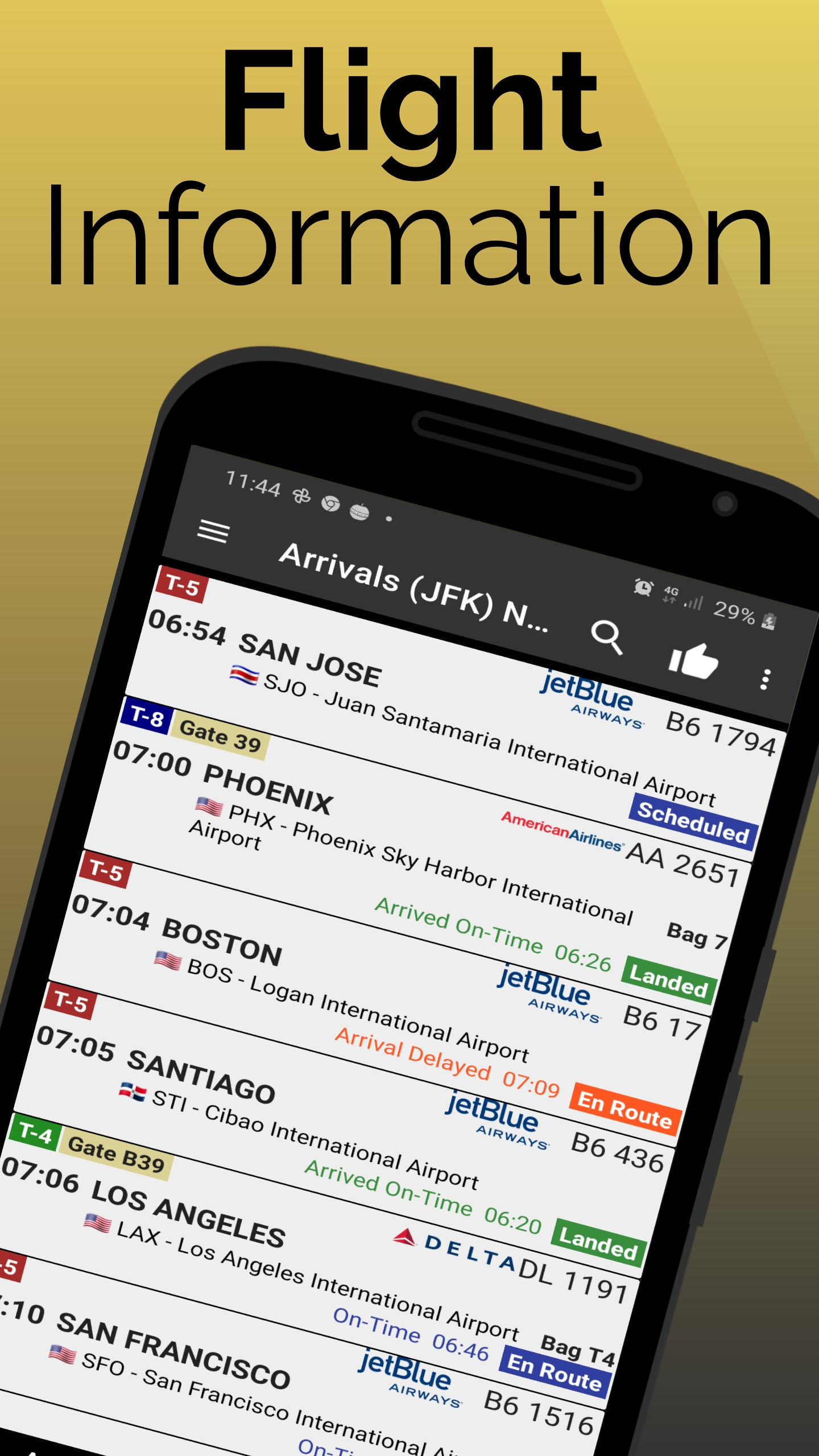 اسکرین شات 1 برنامه Flight Tracker Barcelona BCN