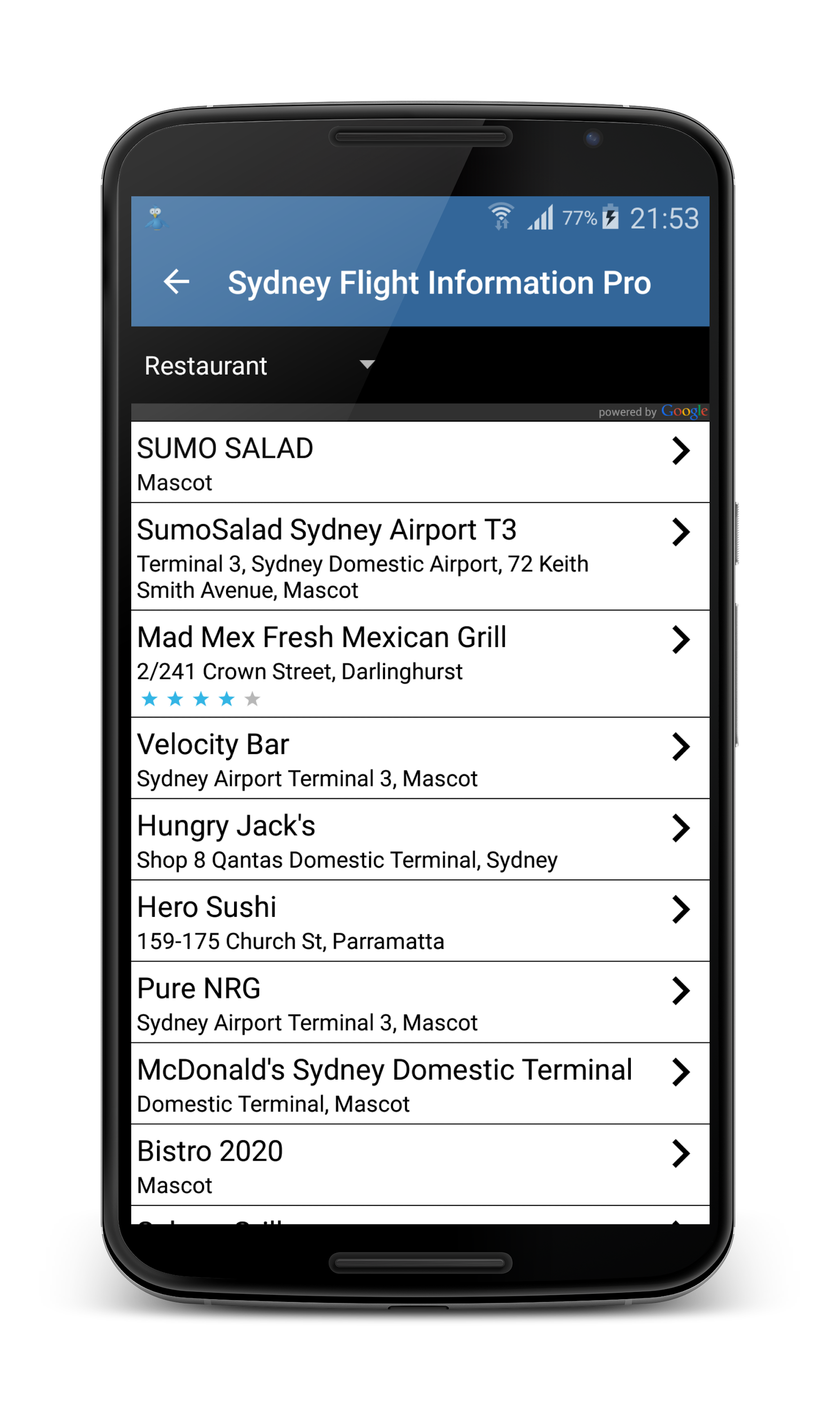 اسکرین شات 4 برنامه San Francisco Airport Flights