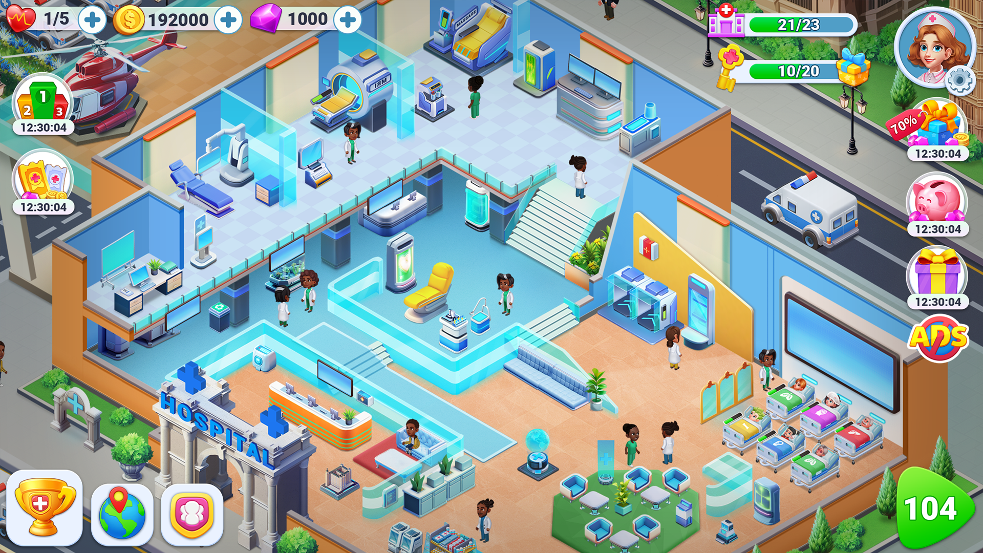 اسکرین شات 5 بازی Doctor Clinic - Hospital Games