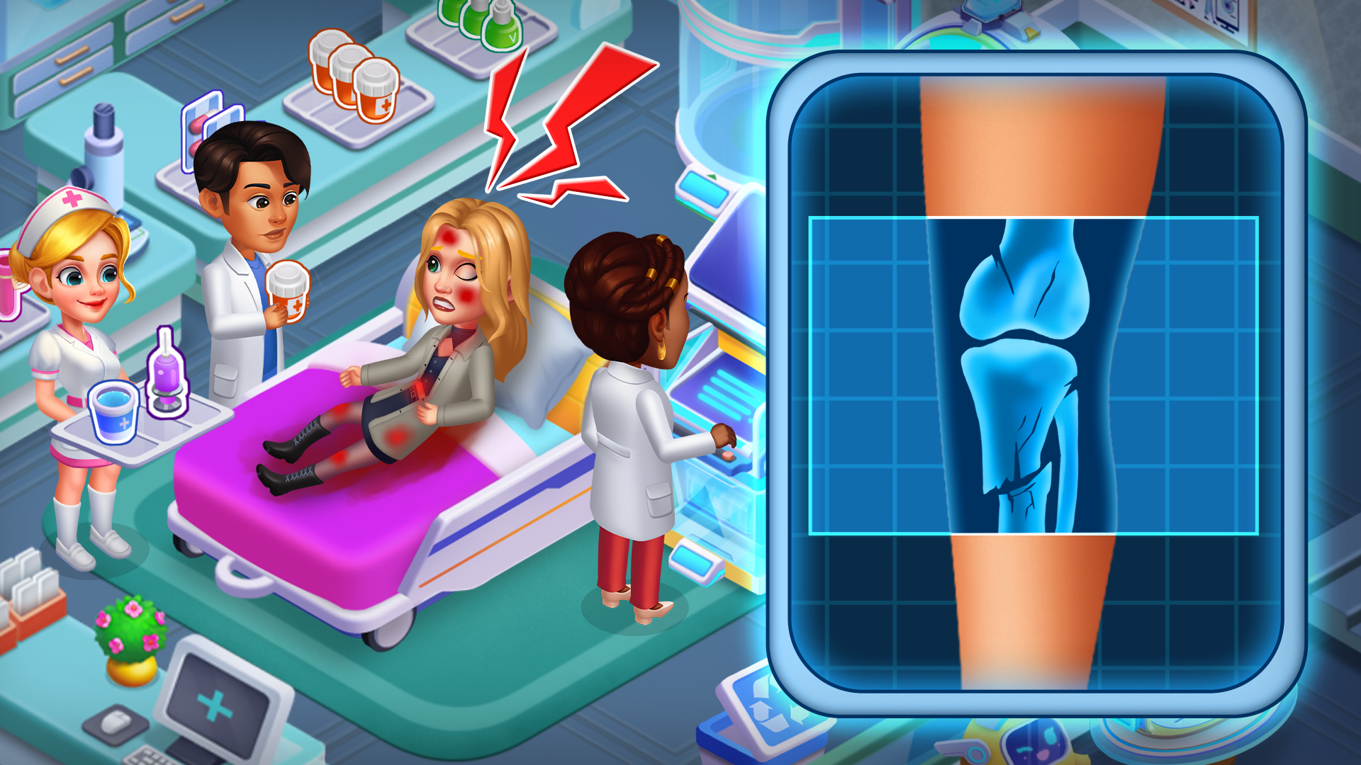 اسکرین شات 3 بازی Hospital Craze: Doctor Games