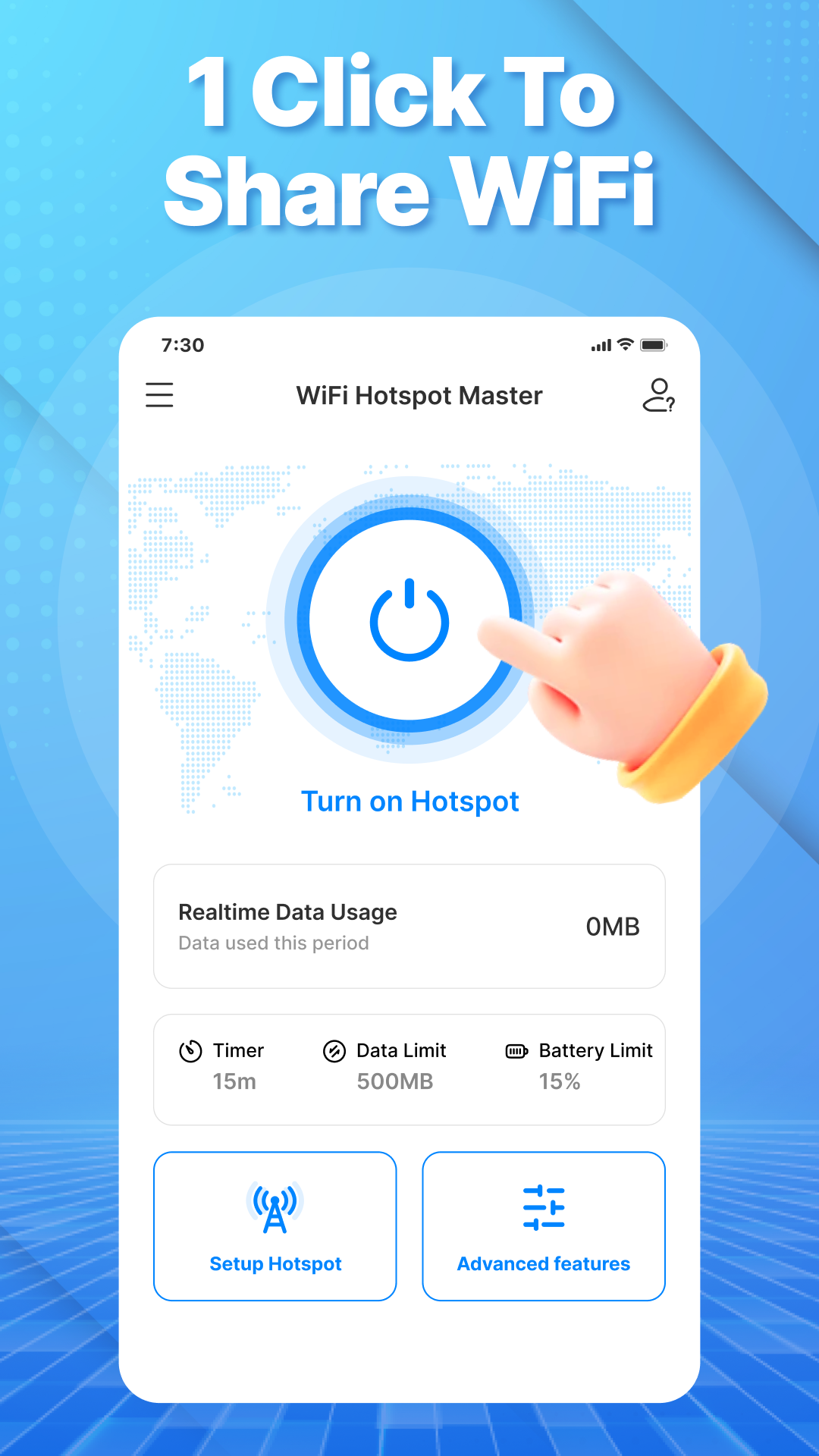 اسکرین شات 2 برنامه Wifi Hotspot - Mobile Hotspot