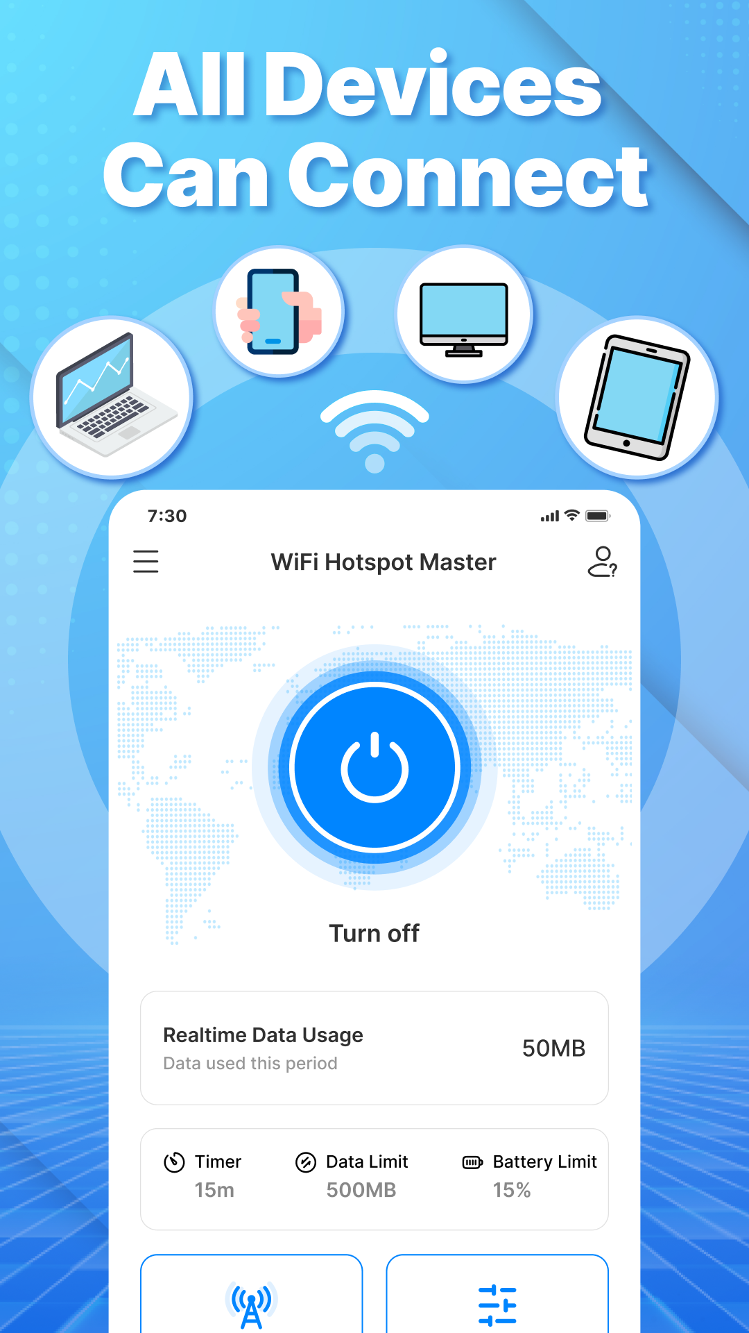 اسکرین شات 3 برنامه Wifi Hotspot - Mobile Hotspot