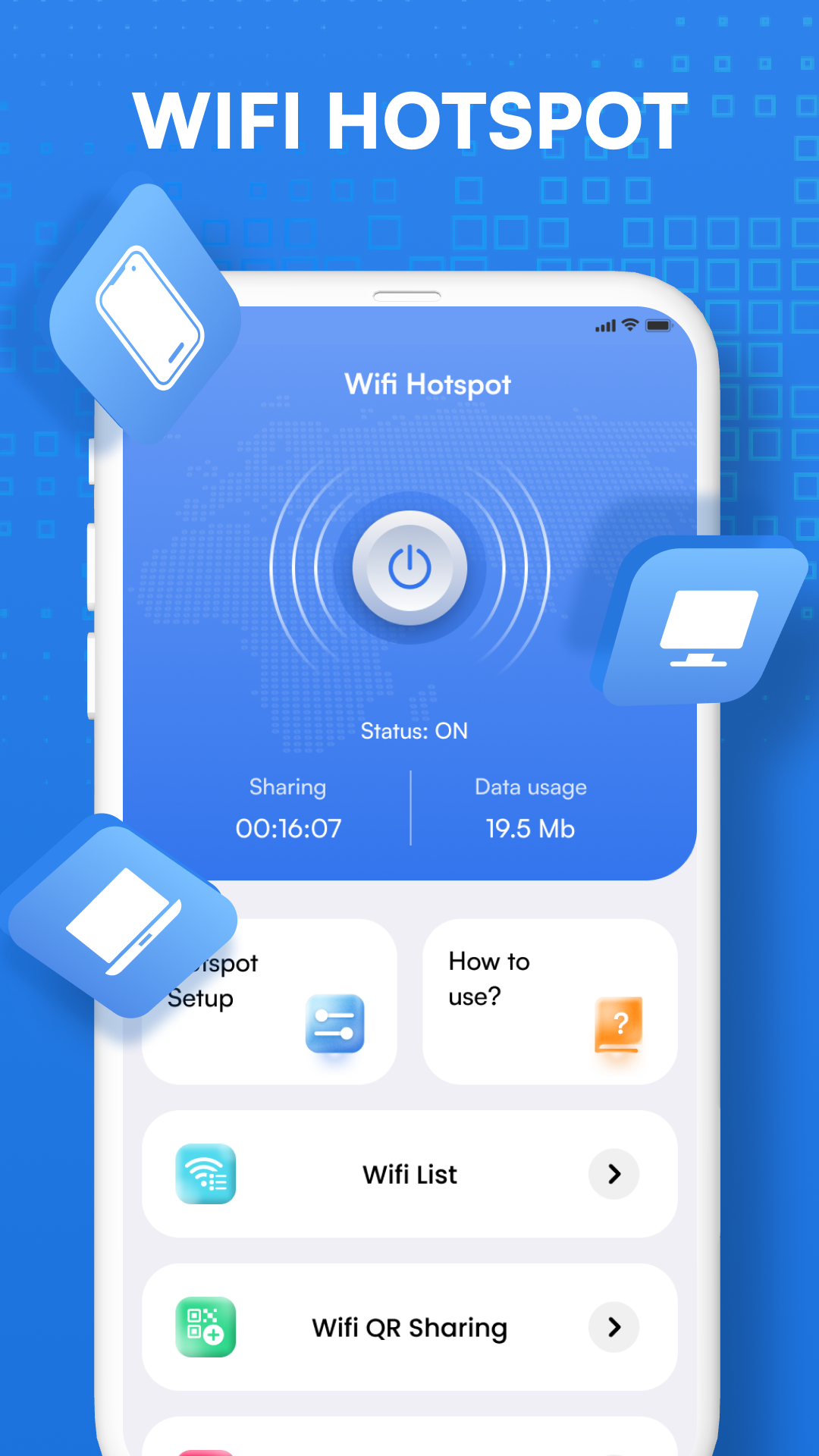 اسکرین شات 2 برنامه Wifi Hotspot, Personal Hotspot