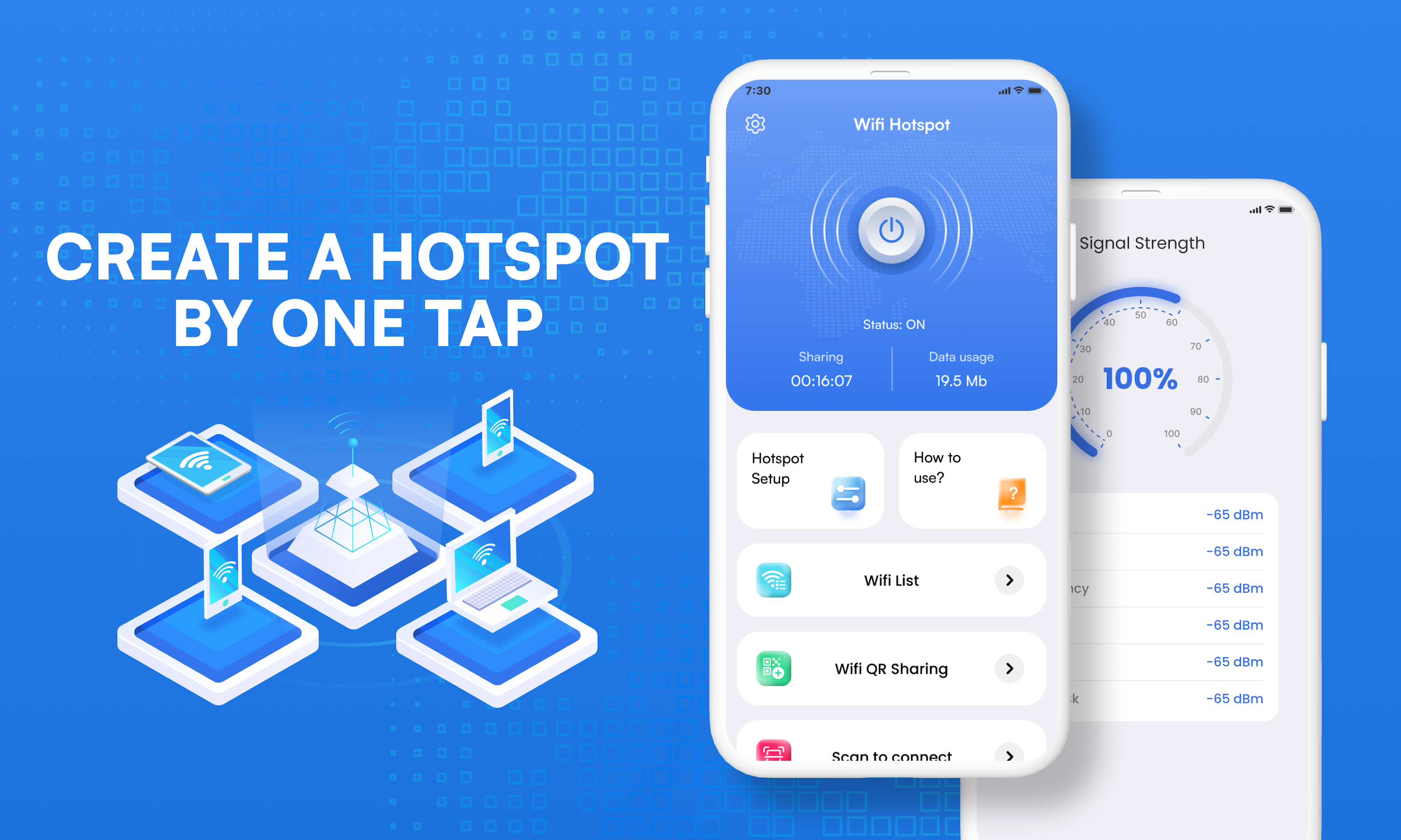 اسکرین شات 1 برنامه Wifi Hotspot, Personal Hotspot